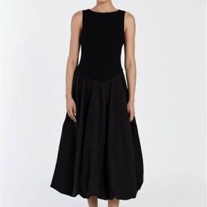 NEW DISSH Black Midi Dress